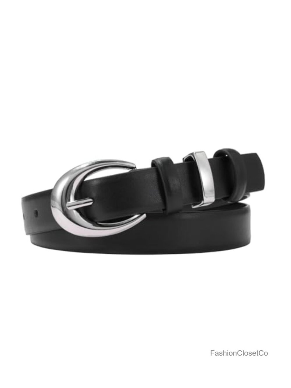 Cowhide Leather Belt with Gold Buckle & Hole Puncher